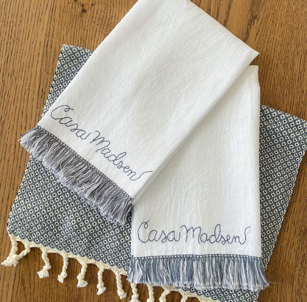 Hand Towels with Fringe – BroadwayEmbroidery